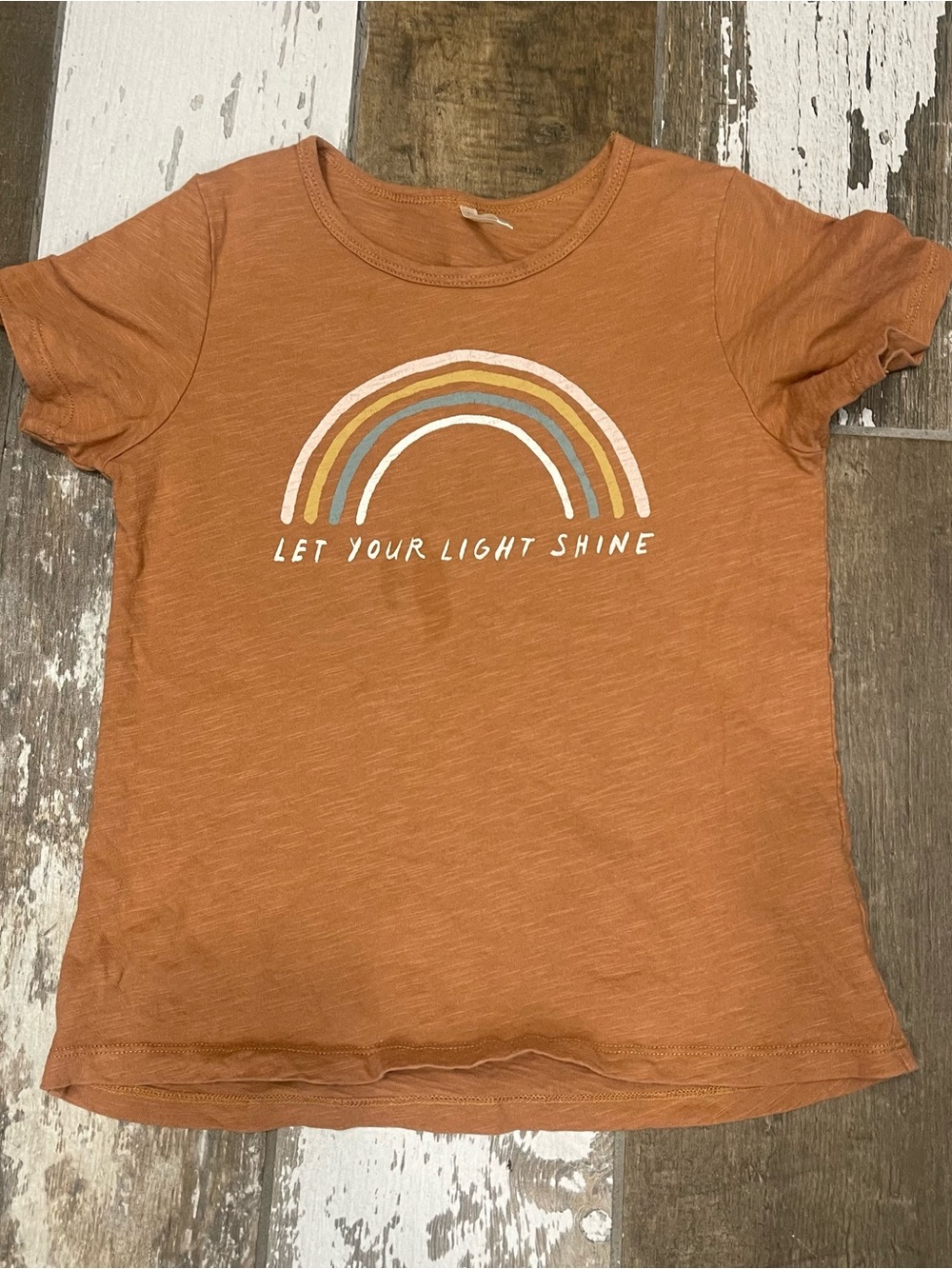 Rylee + Cru Let Your Light Shine Kids Short Sleeve Tee size 6-7
